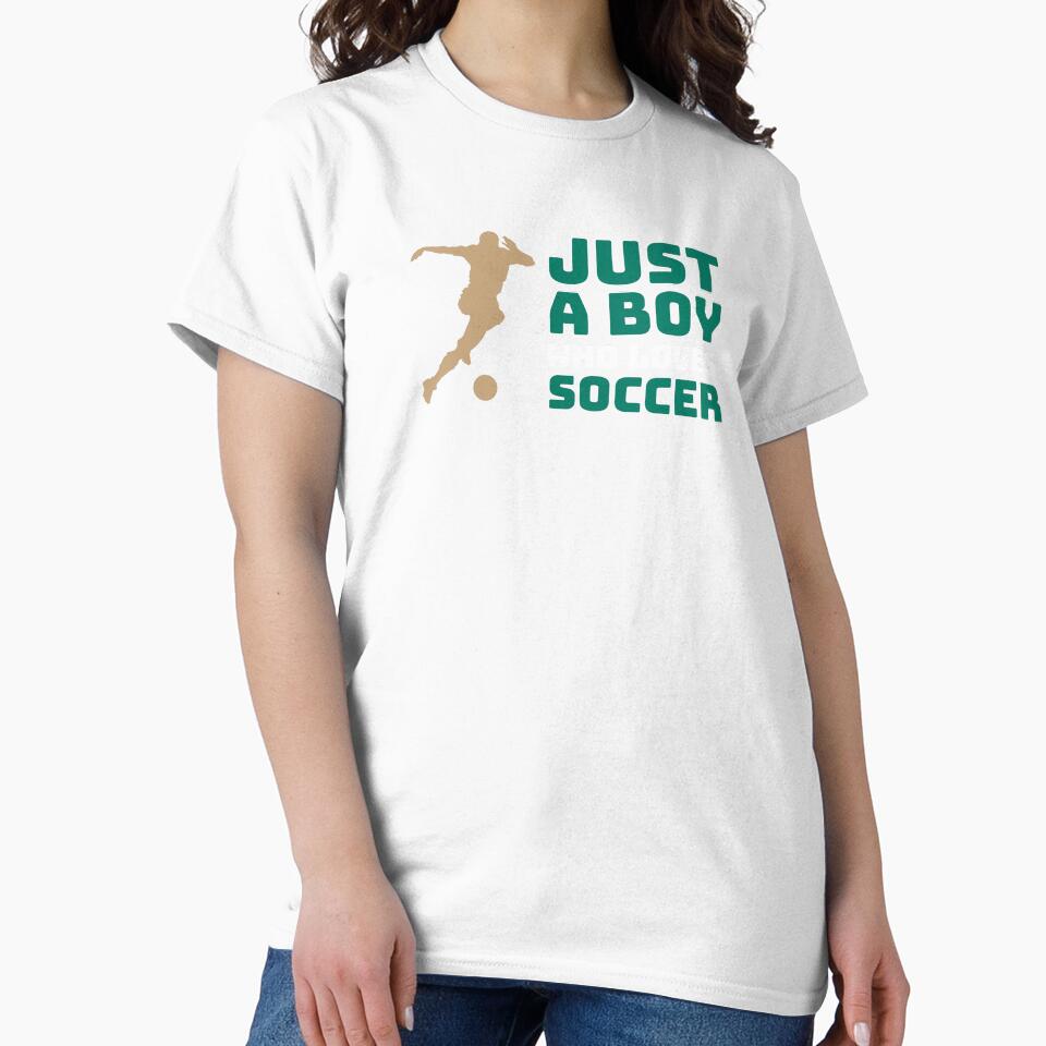 Just A Boy Who Loves Soccer, Sports Player Athletic Funny by pyrrhuloxia1