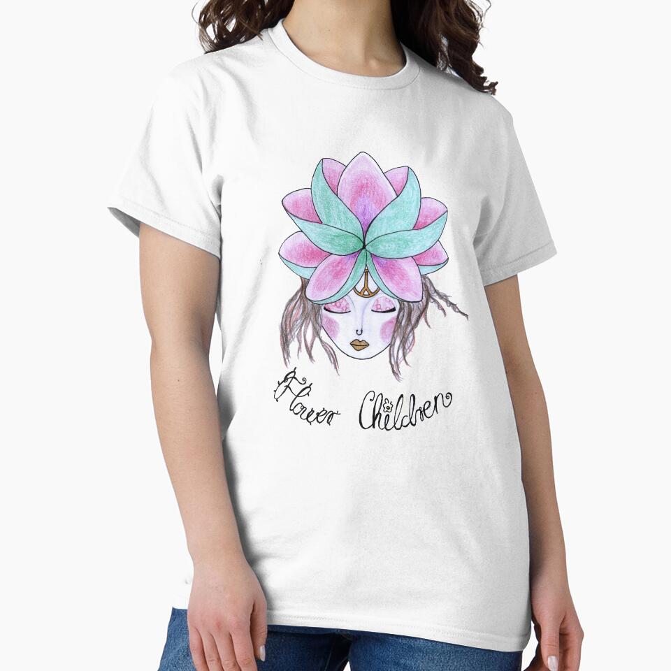 Flower Children Floral Hippie Design Art Gift by HighArtDesigns T-Shirts, Hoodie, Sweatshirt | BlankRebels.com (Image 2)