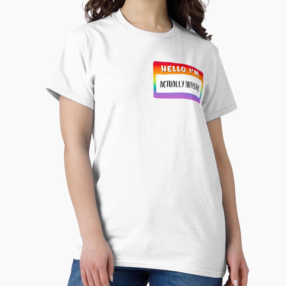 hello im actually autistic by mariahmoniquedesign T-Shirts, Hoodie, Sweatshirt | BlankRebels.com (Image 2)