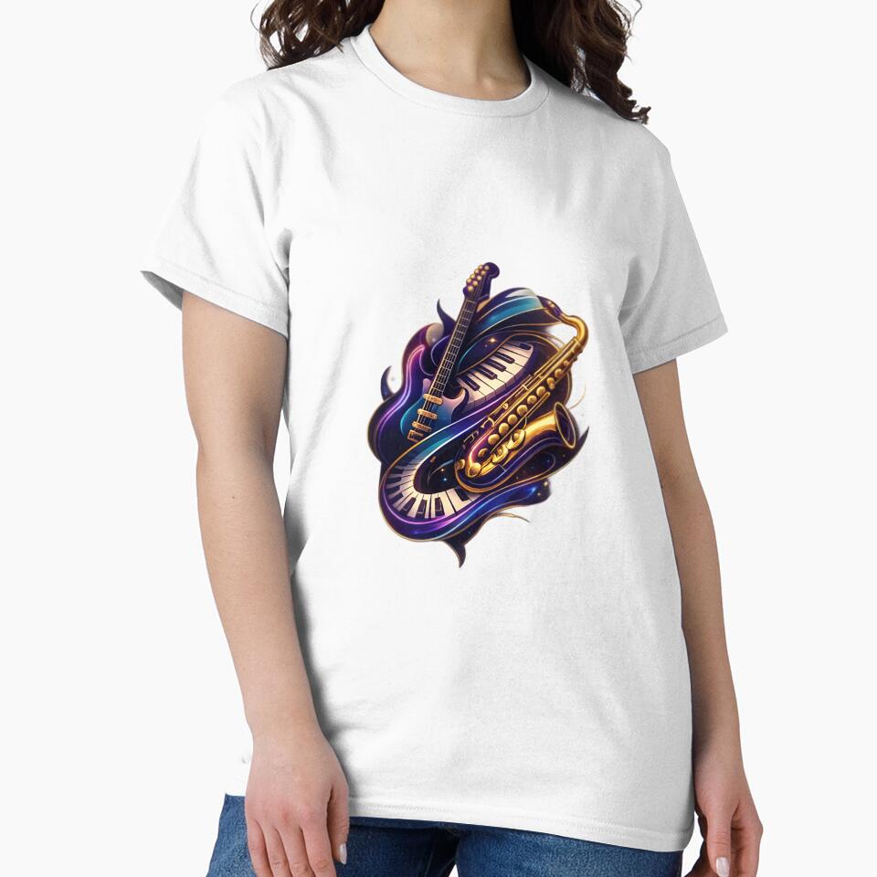 Unique Musical Instruments Design – Premium Hoodie & T-Shirt by Mandardesigns09 Sweatshirt | BlankRebels.com (Image 2)