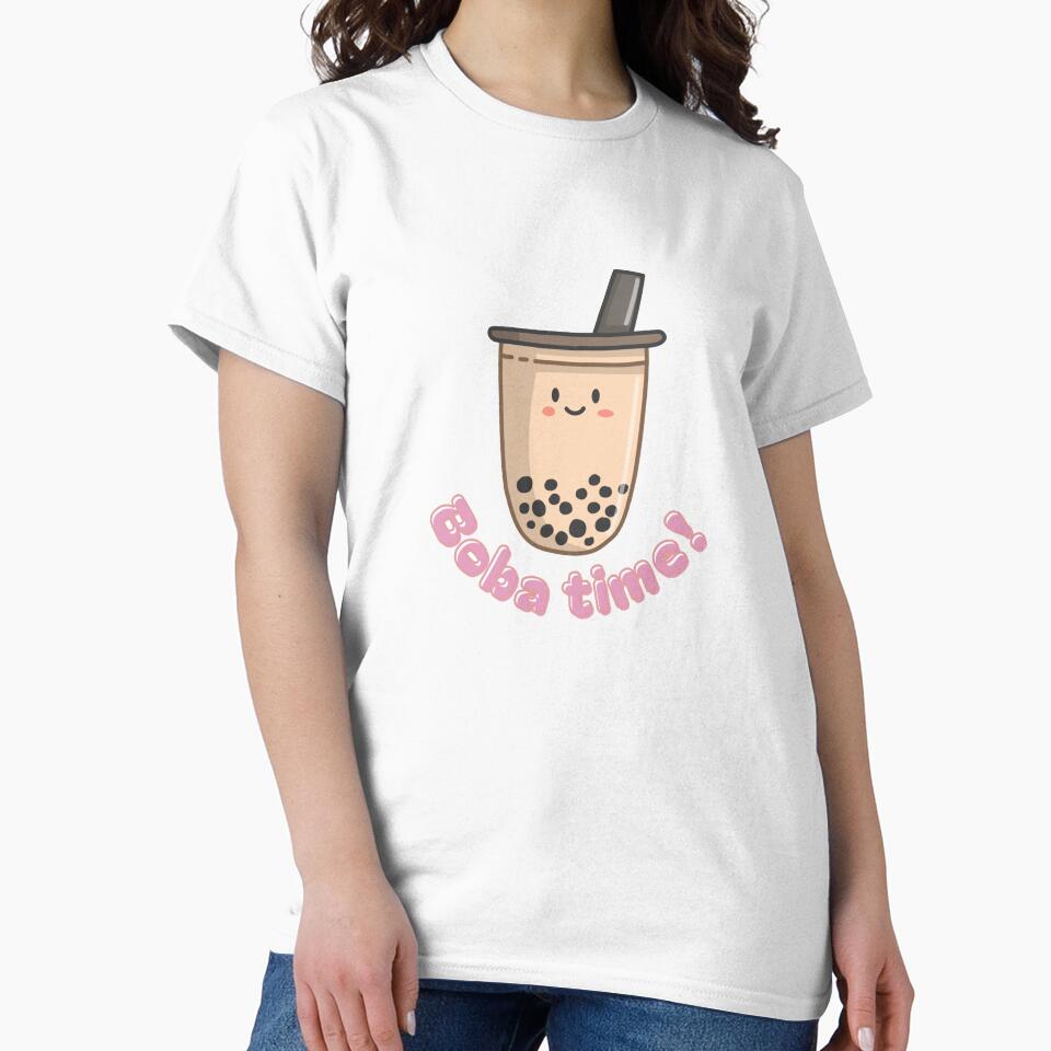 Boba Time | Cute Bubble Tea Lover Aesthetic Design by Mena Collection T-Shirts, Hoodie, Sweatshirt (Image 2)