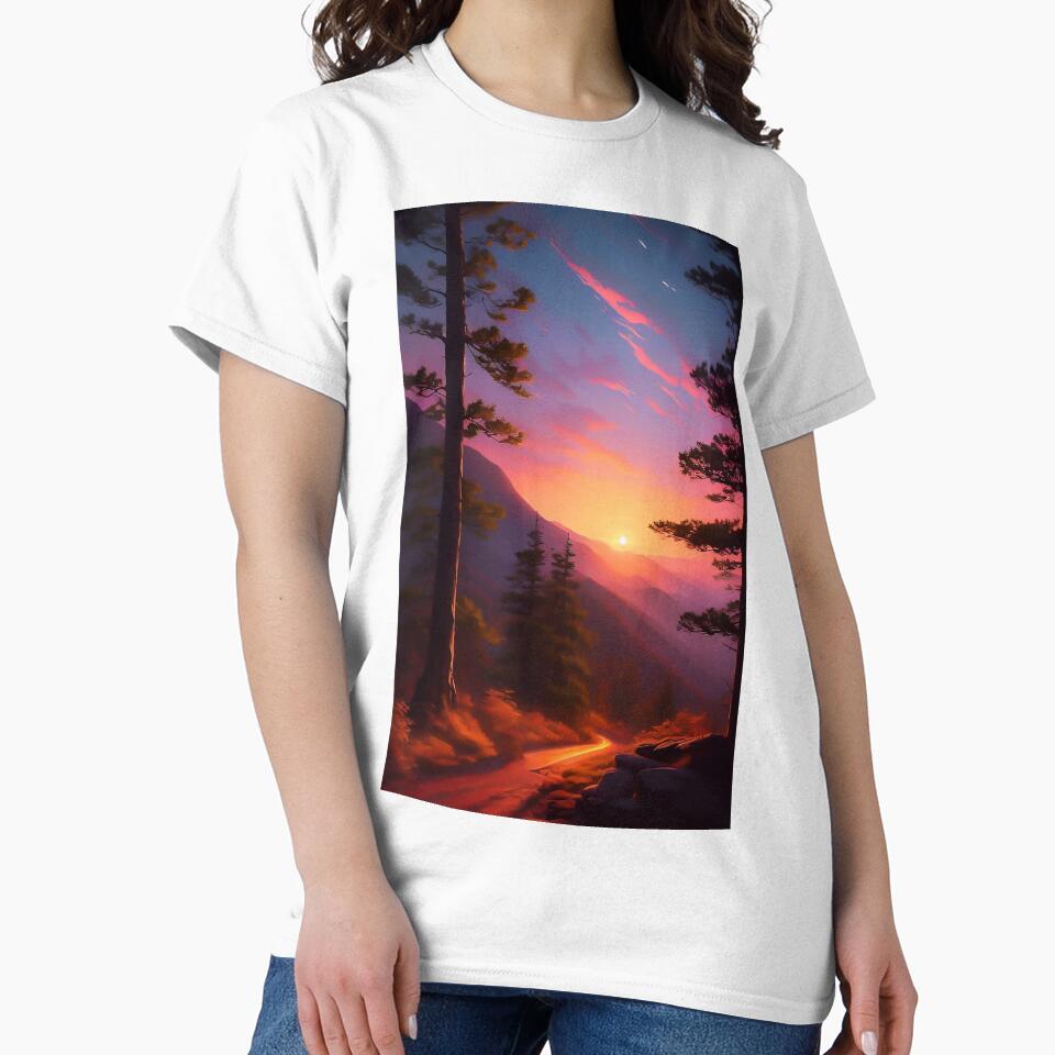 Smokey Mountain National Park Nature Landscape Sunset by CattlettArt T-Shirts, Hoodie, Sweatshirt | BlankRebels.com (Image 2)