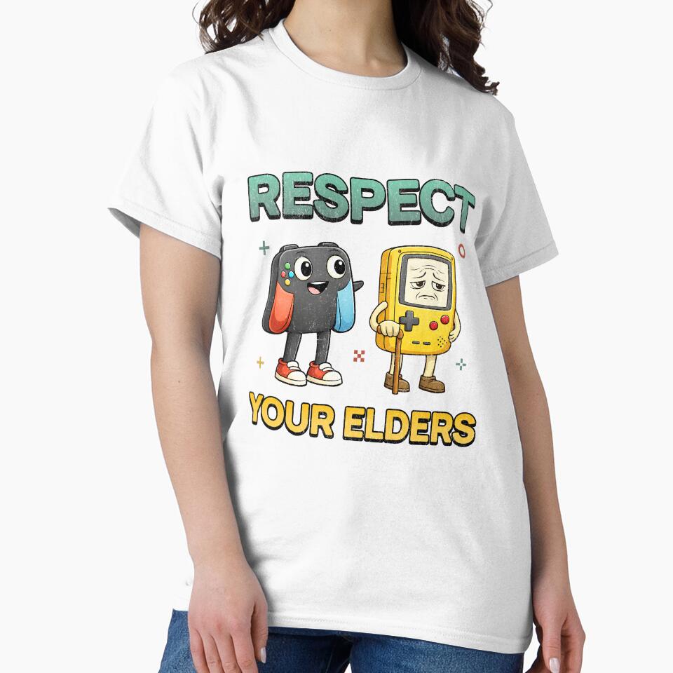 Respect Your Elders Gaming Control Retro – Funny Retro Gaming Generations T-Shirts, Hoodie, Sweatshirt