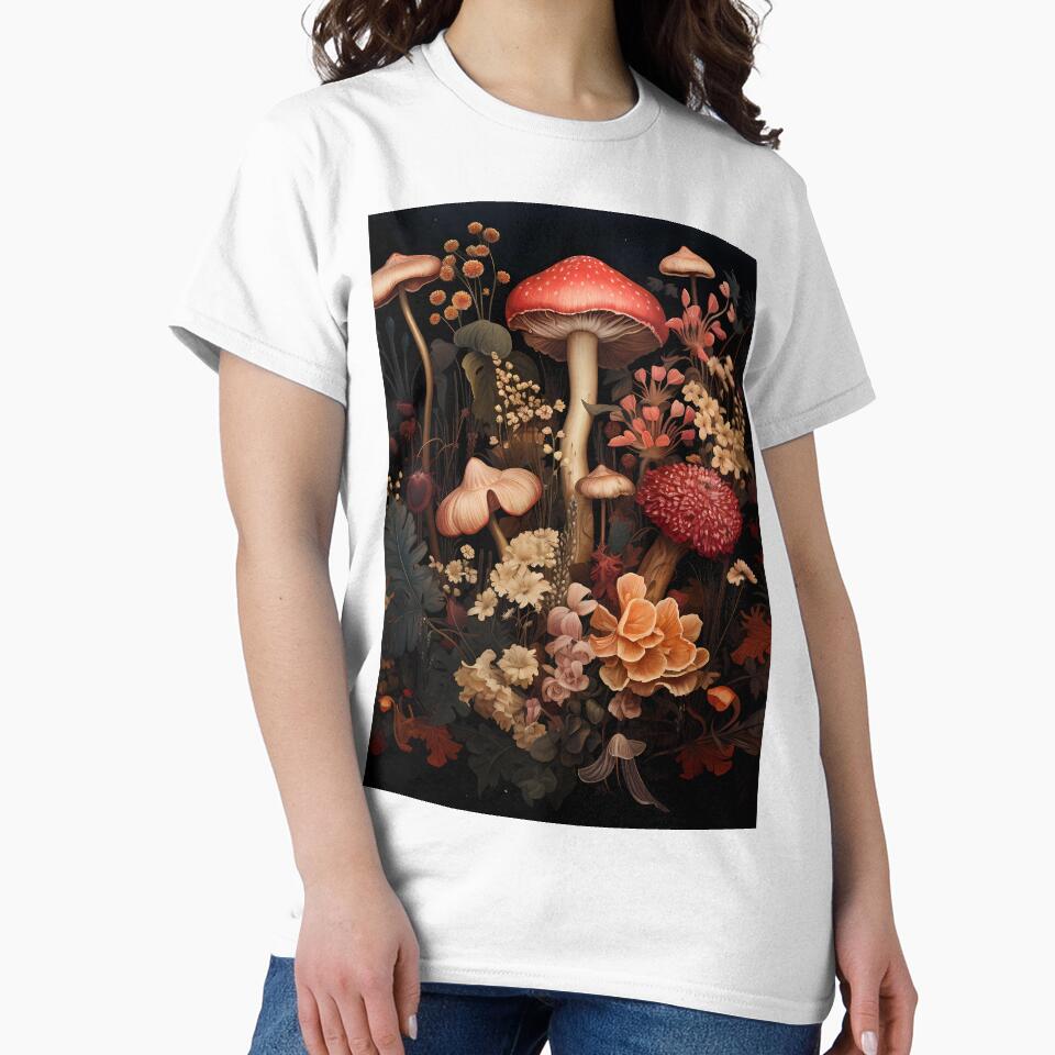 poisonous mushrooms dark academia gothic cottagecore decor by Mehak  Khan T-Shirts, Hoodie, Sweatshirt (Image 2)