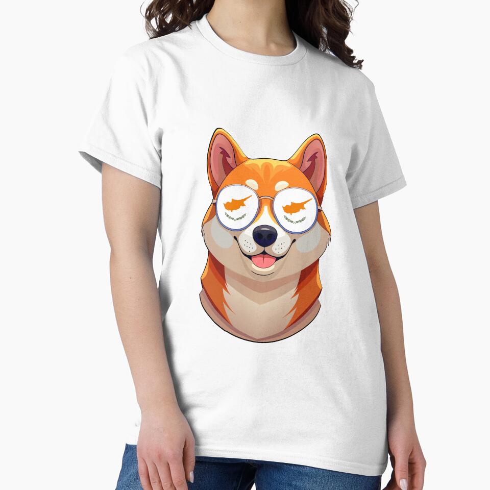 Vintage Patriotic Shiba Inu Cypriot Flag by DreamBrushy