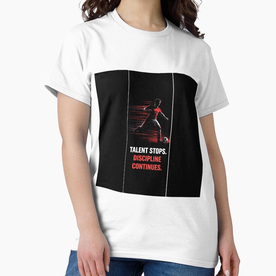 Talent Stops Discipline Continues- Athlete Motivation Shirt by No Excuses Studio