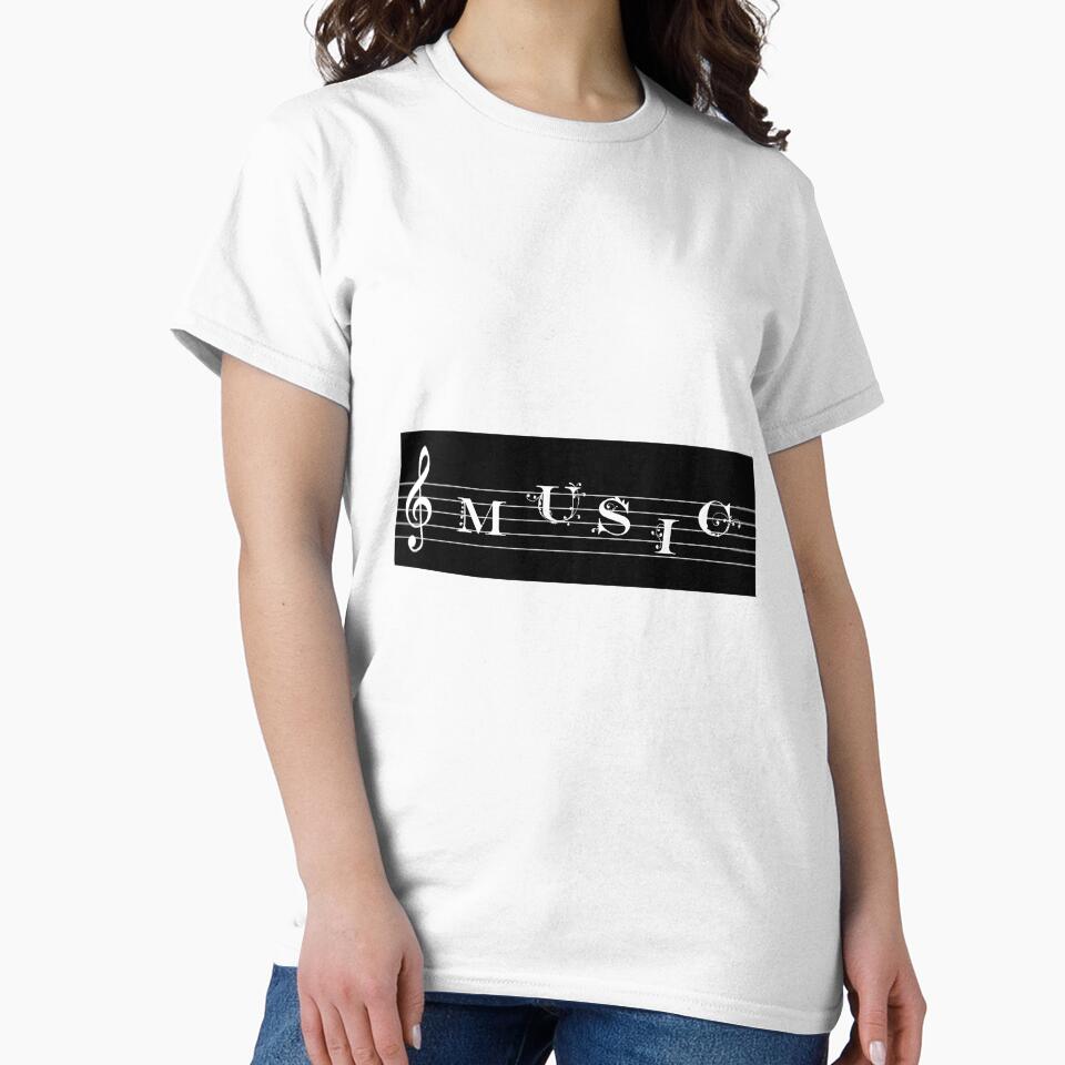 Music lines - b&w by adiosmillet T-Shirts, Hoodie, Sweatshirt | BlankRebels.com (Image 2)