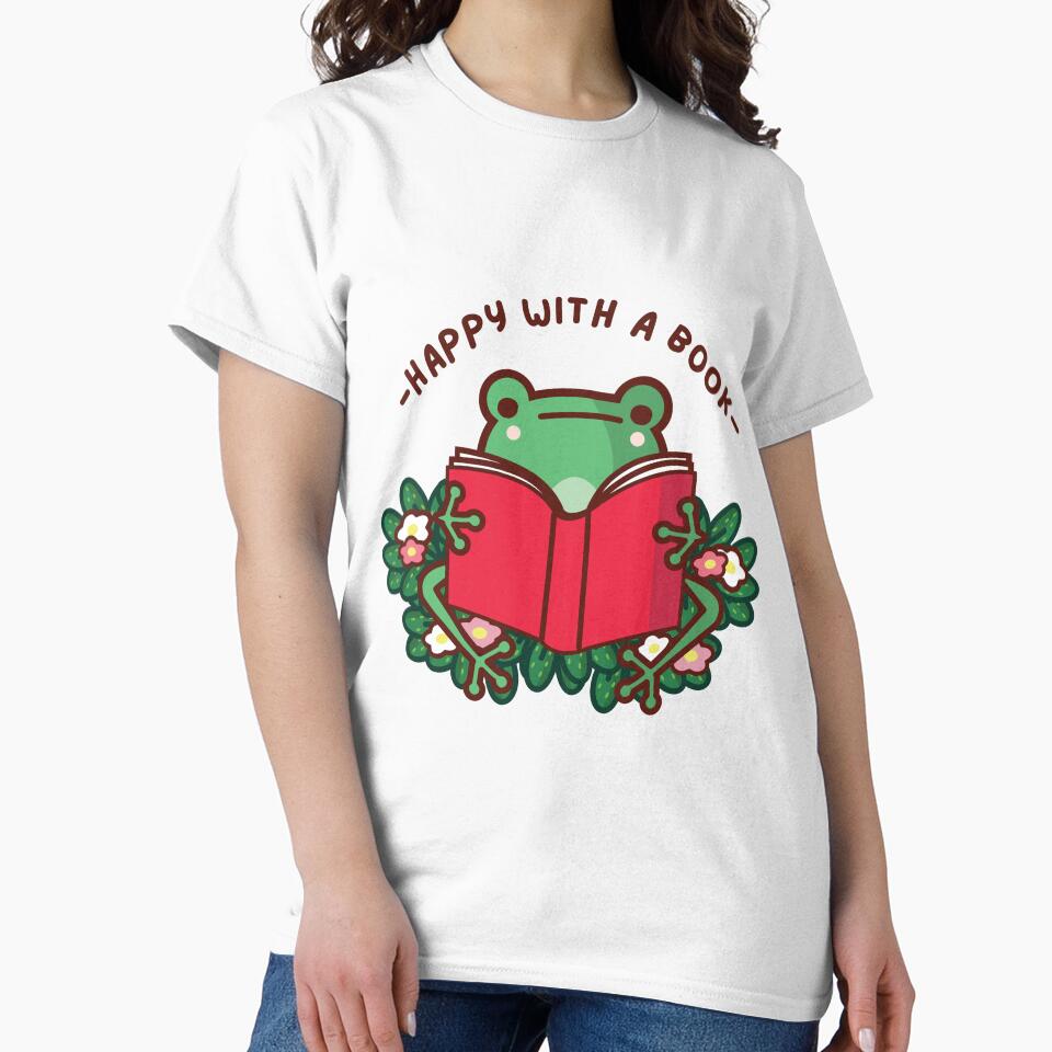 Frog Reading a Book by UnwindMoon T-Shirts, Hoodie, Sweatshirt | BlankRebels.com (Image 2)