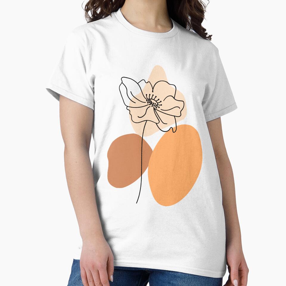 Boho minimalist flower by Created by Aia T-Shirts, Hoodie, Sweatshirt | BlankRebels.com (Image 2)
