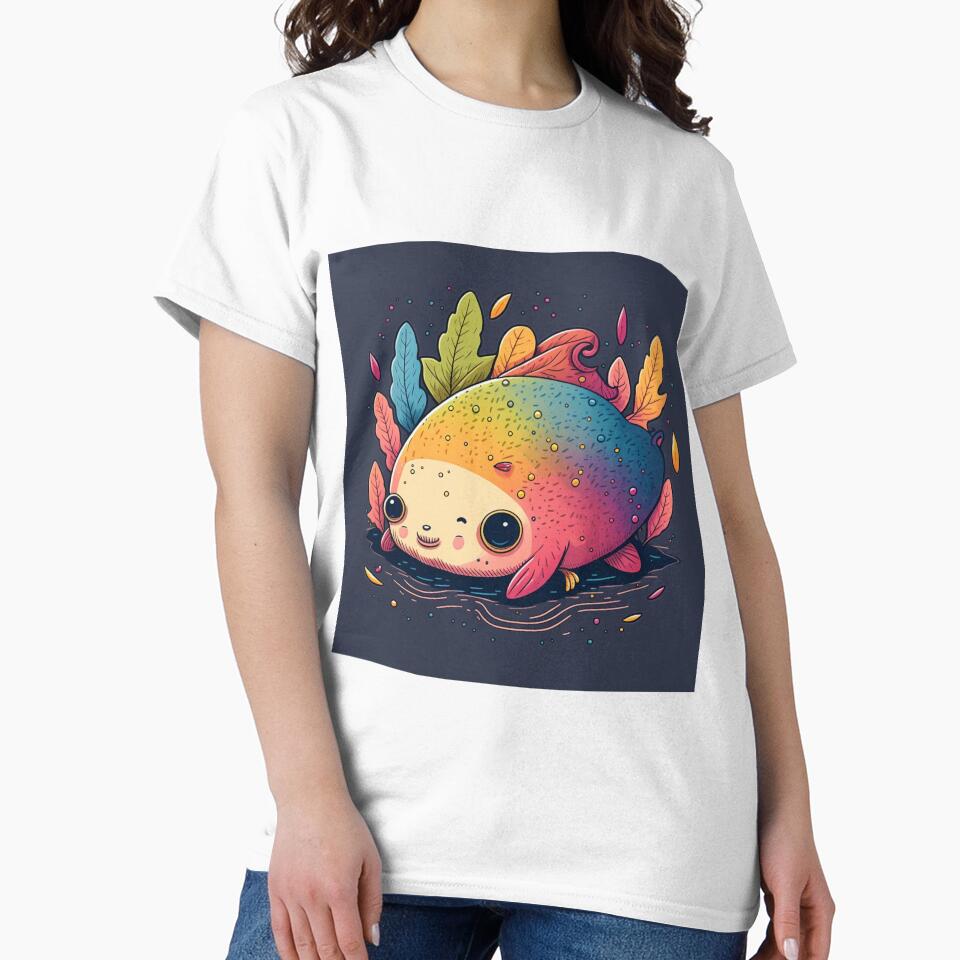 Ugly Cute Axolotl axolotl art by wildlifezen T-Shirts, Hoodie, Sweatshirt | BlankRebels.com (Image 2)