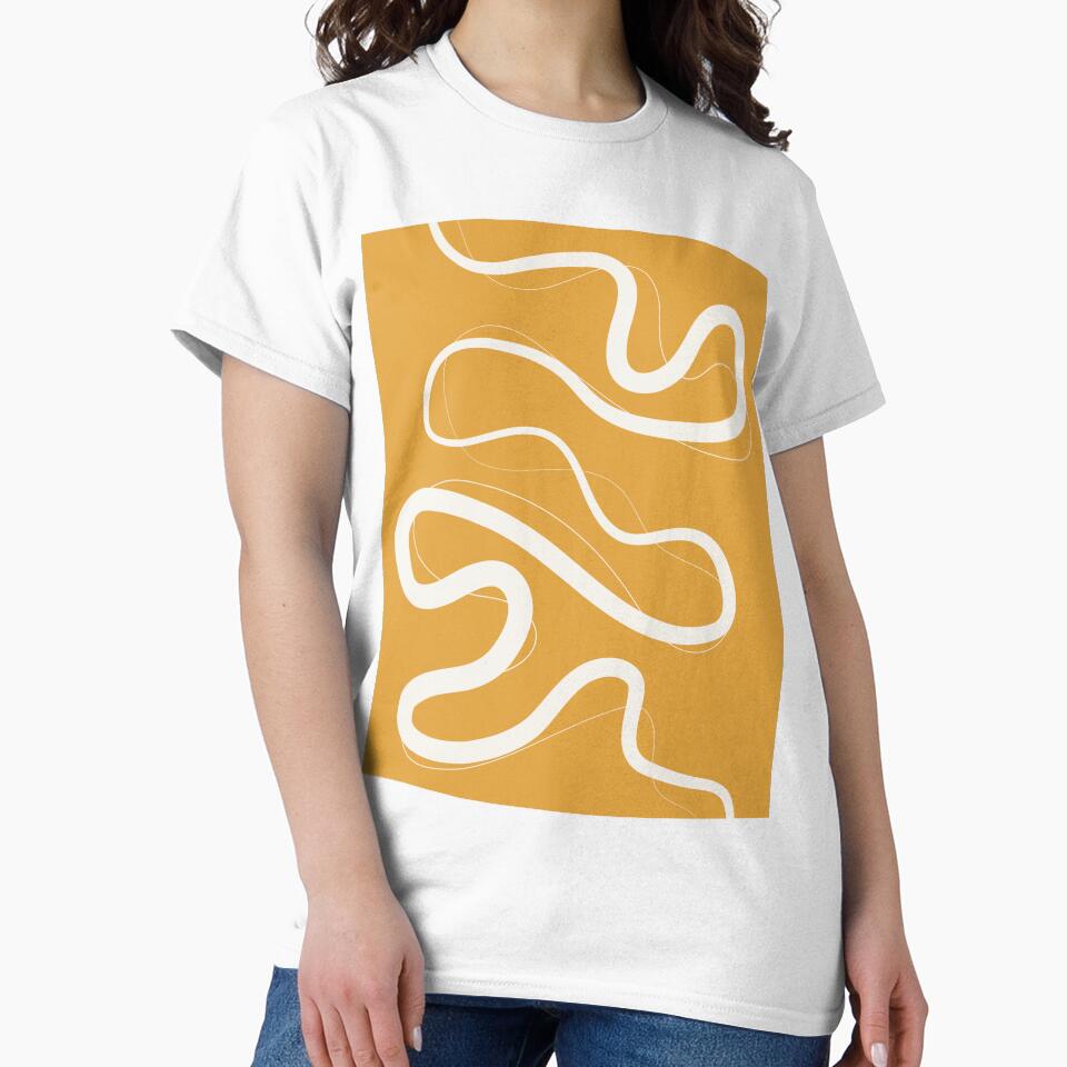 Minimalist Abstract Line Art 06-03 by PAPER MOON art & design T-Shirts, Hoodie, Sweatshirt | BlankRebels.com (Image 2)