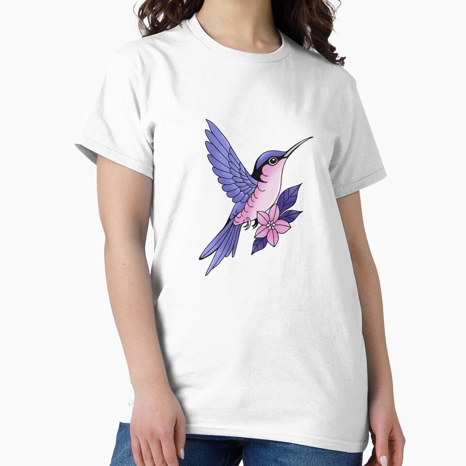 Hummingbird Tattoo Flash by Tattoo Jungle T-Shirts, Hoodie, Sweatshirt | BlankRebels.com (Image 2)