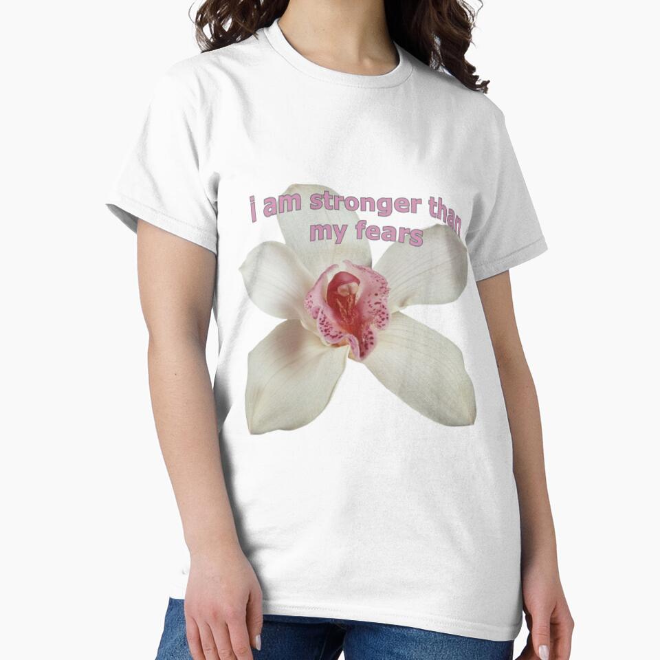 stronger than my fears flower by Sloppily ' T-Shirts, Hoodie, Sweatshirt | BlankRebels.com (Image 2)