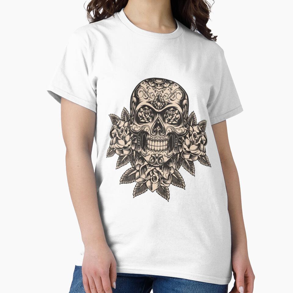 Day Of The Dead Skull by ImagiPrints ⭐⭐⭐⭐⭐ T-Shirts, Hoodie, Sweatshirt | BlankRebels.com (Image 2)