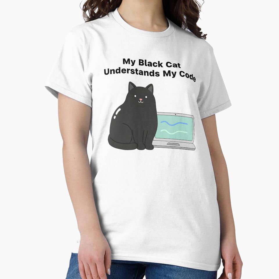 My Black Cat Understands My Code Software Developer Design by Muzgle T-Shirts, Hoodie, Sweatshirt | BlankRebels.com (Image 2)