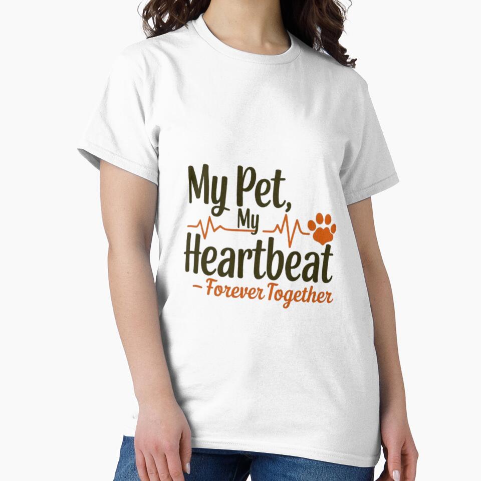 Heartbeat Paw Print Pet Love T-Shirts, Hoodie, Sweatshirt
