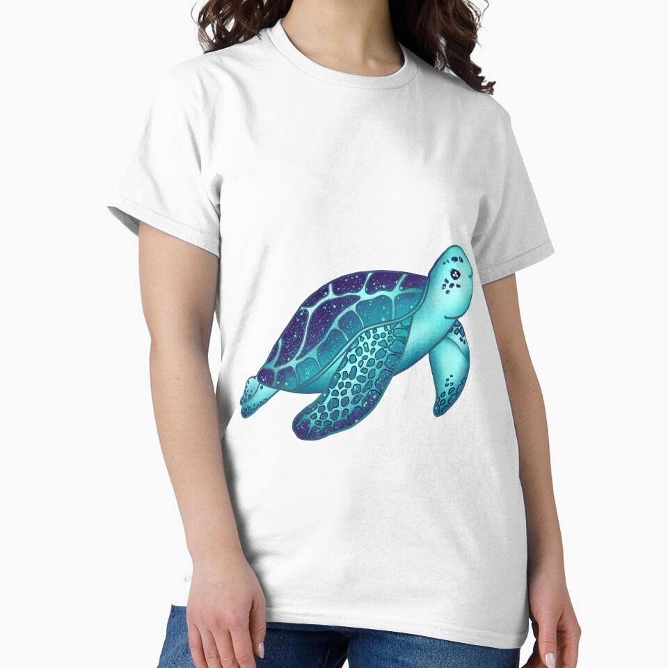 Galaxy Ocean Turtle by Anne500 T-Shirts, Hoodie, Sweatshirt | BlankRebels.com (Image 2)