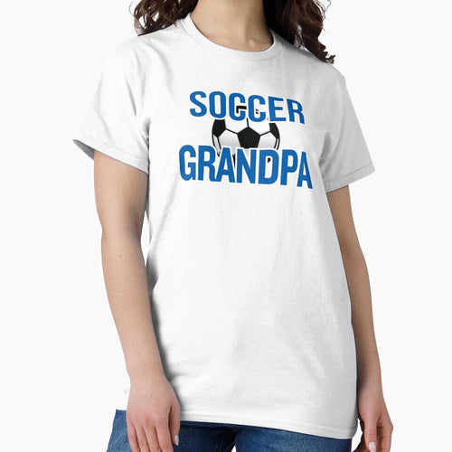 'Soccer Grandpa' (White) by The Button Gal