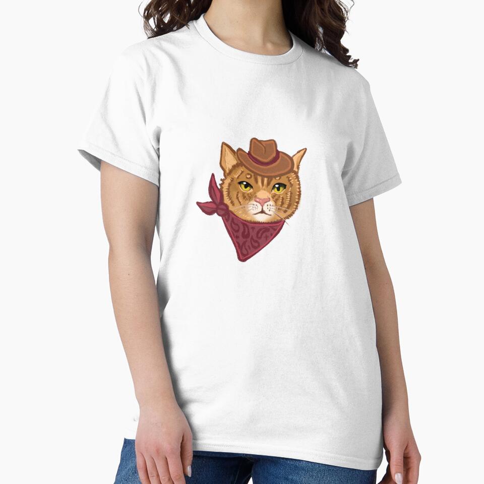 cat cowboy! by paigesimonenart T-Shirts, Hoodie, Sweatshirt | BlankRebels.com (Image 2)