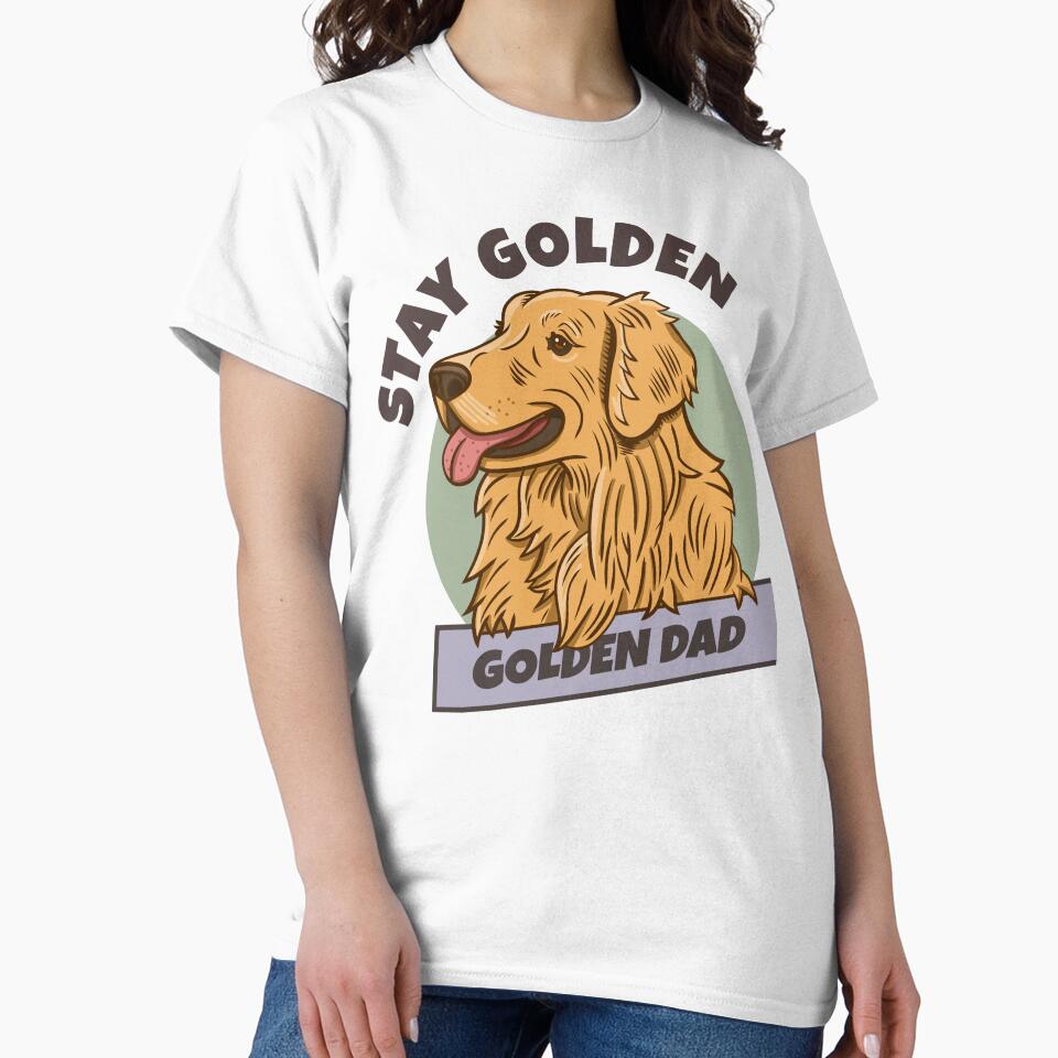 Vintage Stay Golden Dad Retriever Outdoor Style by Well Gama Studio T-Shirts, Hoodie, Sweatshirt | BlankRebels.com (Image 2)