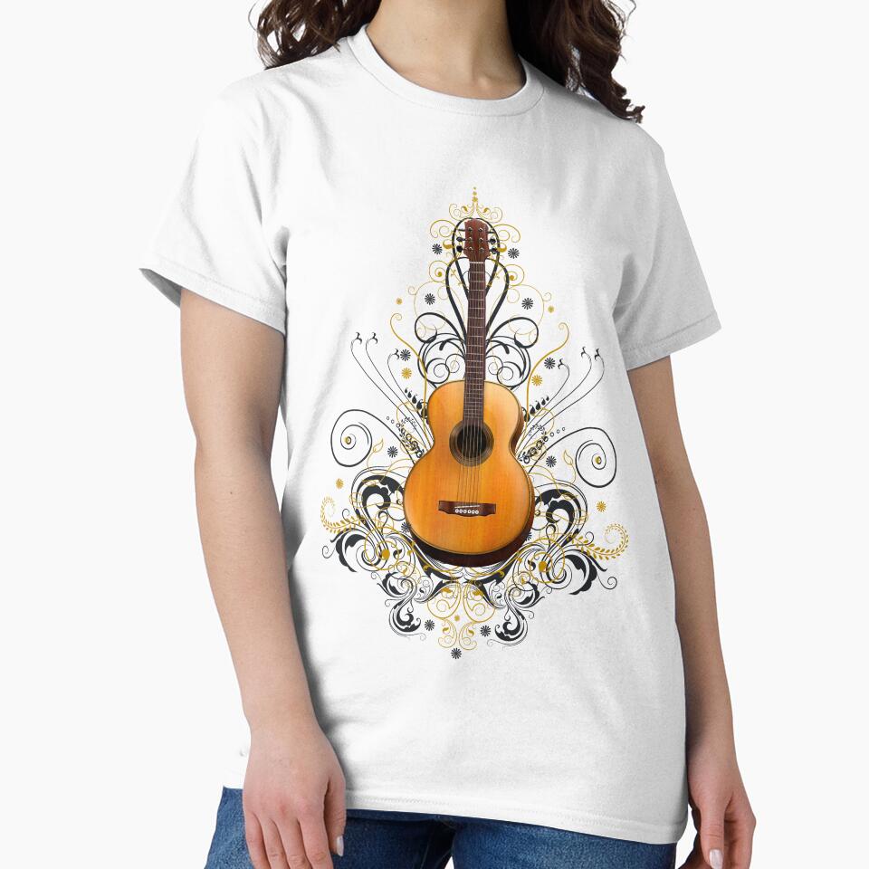 Acoustic Guitar Design by Greenway Creations T-Shirts, Hoodie, Sweatshirt | BlankRebels.com (Image 2)