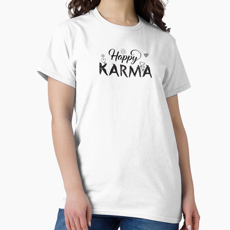 Happy Karma Yoga Woman T-Shirts, Hoodie, Sweatshirt