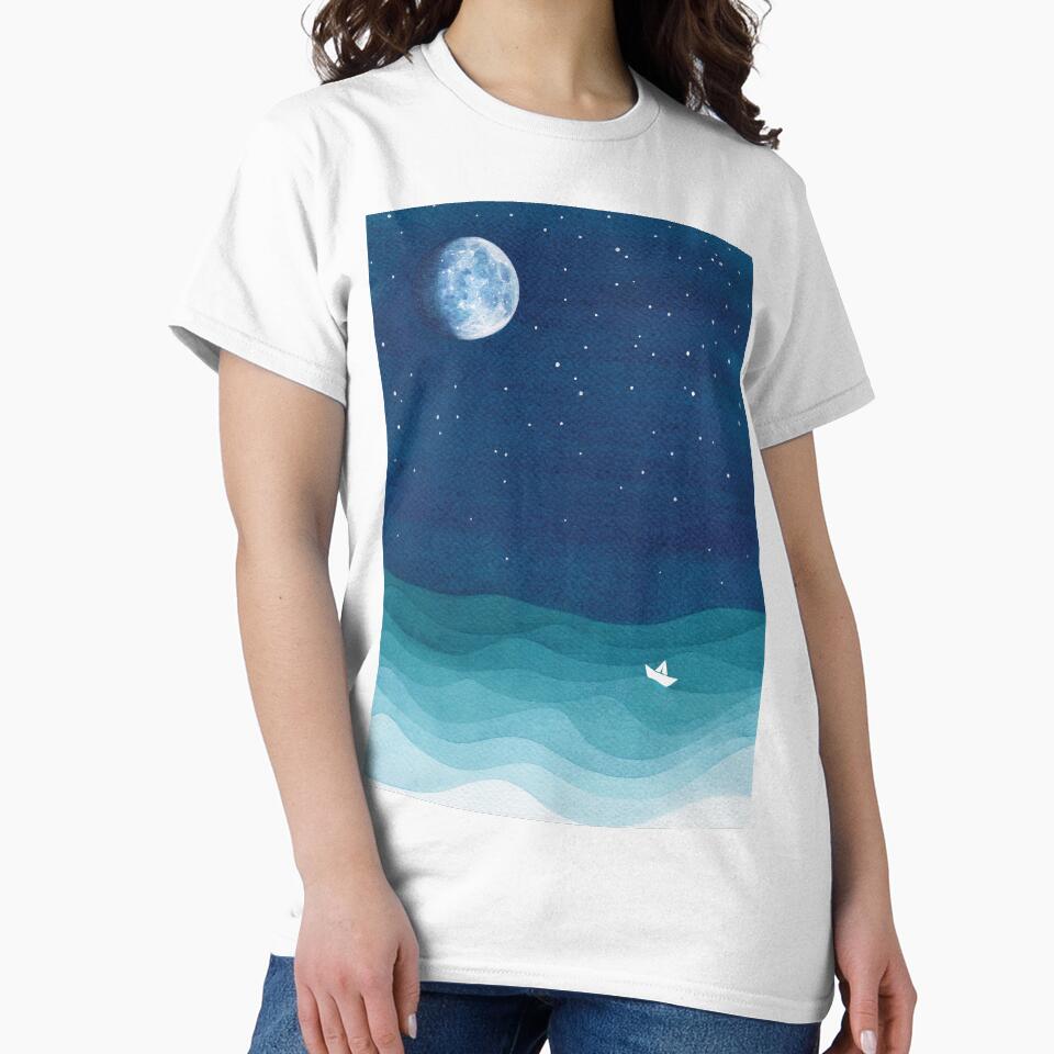 Moon Phase, teal by VApinx T-Shirts, Hoodie, Sweatshirt | BlankRebels.com (Image 2)