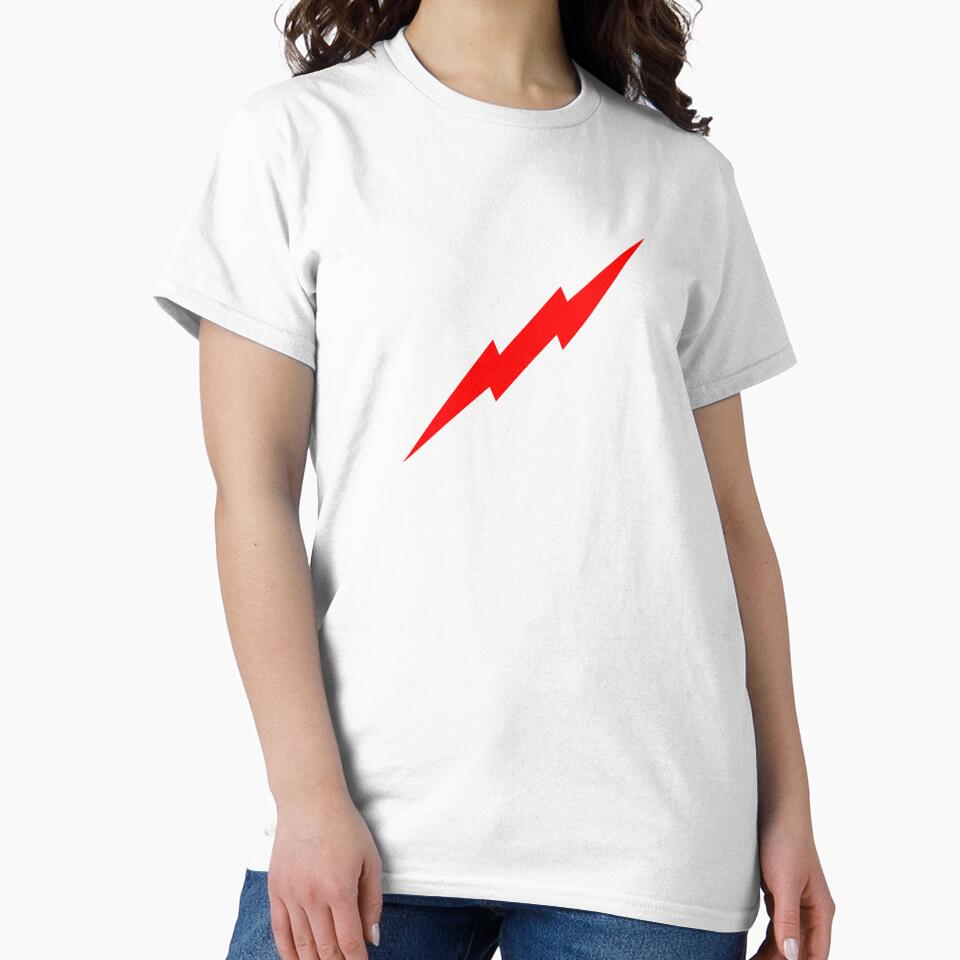 Red Lightning Bolt by kerchow T-Shirts, Hoodie, Sweatshirt | BlankRebels.com (Image 2)