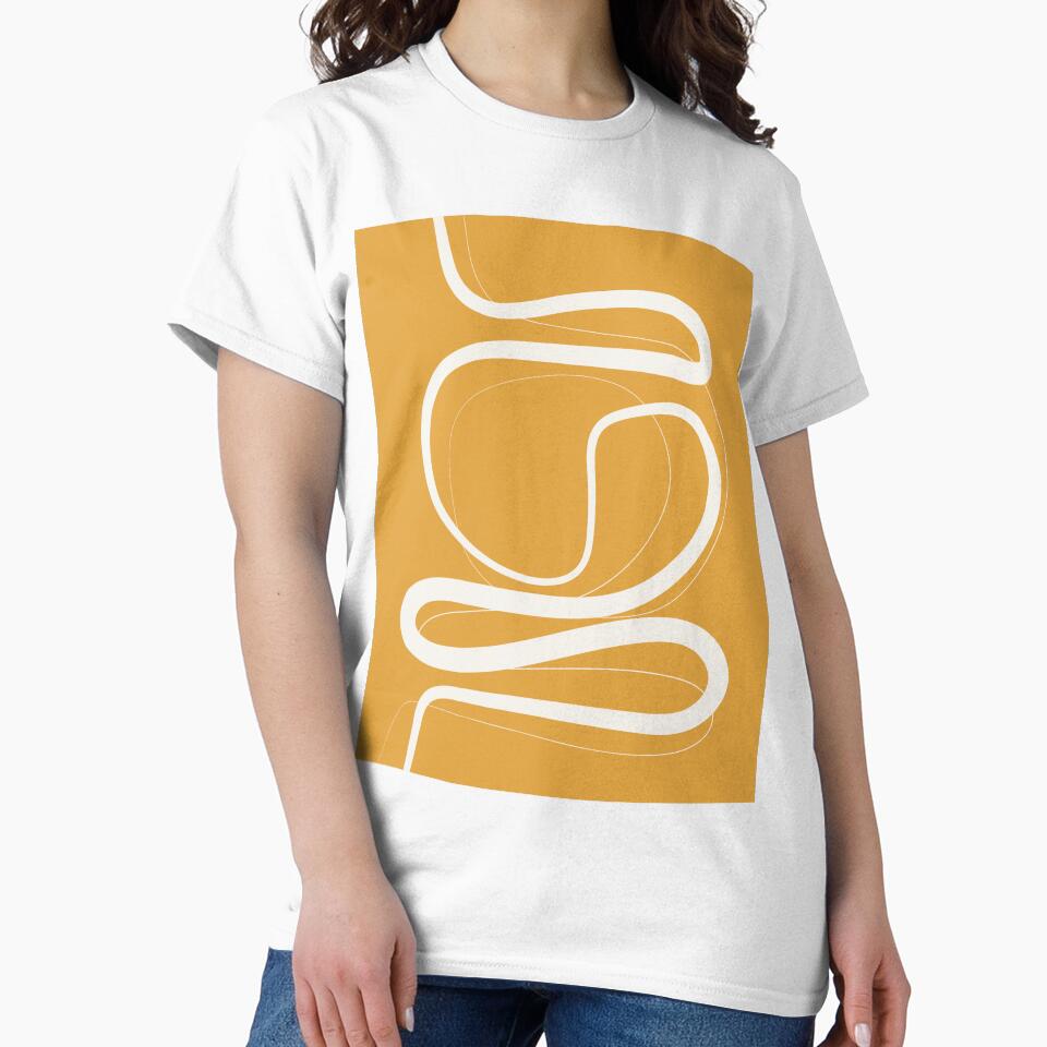 Minimalist Abstract Line Art 05-03 by PAPER MOON art & design T-Shirts, Hoodie, Sweatshirt | BlankRebels.com (Image 2)
