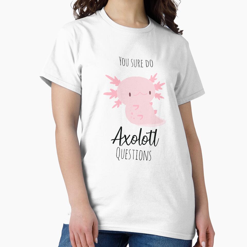 Cute and Funny Axolotl by MillerDesigns T-Shirts, Hoodie, Sweatshirt | BlankRebels.com (Image 2)
