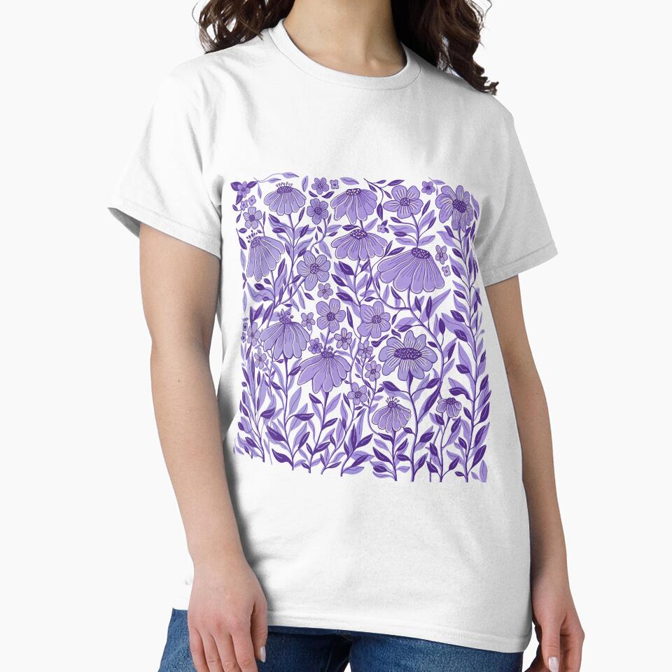 Violet Floral Pattern for Phone Cases, Curtains, Mugs, Home Decor, Stickers, Art Prints, Fabrics, and Tote Bags... (Image 2)