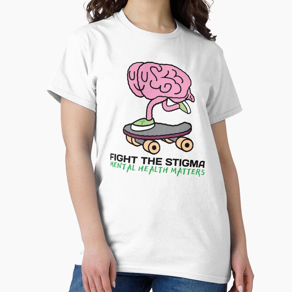 Fight The Stigma - Mental Health Matters by OwlCanvas T-Shirts, Hoodie, Sweatshirt | BlankRebels.com (Image 2)