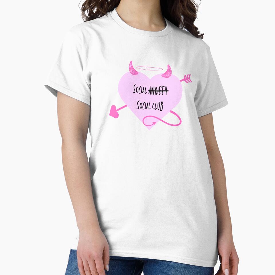 Social Anxiety Social Club Heart Image by ellathefairyguide T-Shirts, Hoodie, Sweatshirt | BlankRebels.com (Image 2)