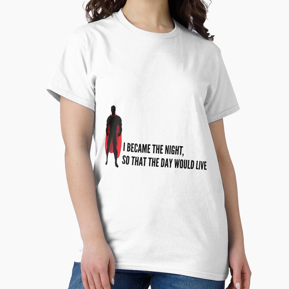 Superhero Sticker - I became the night, so that the day would live by Vrushal Kapadnis T-Shirts, Hoodie, Sweatshirt (Image 2)