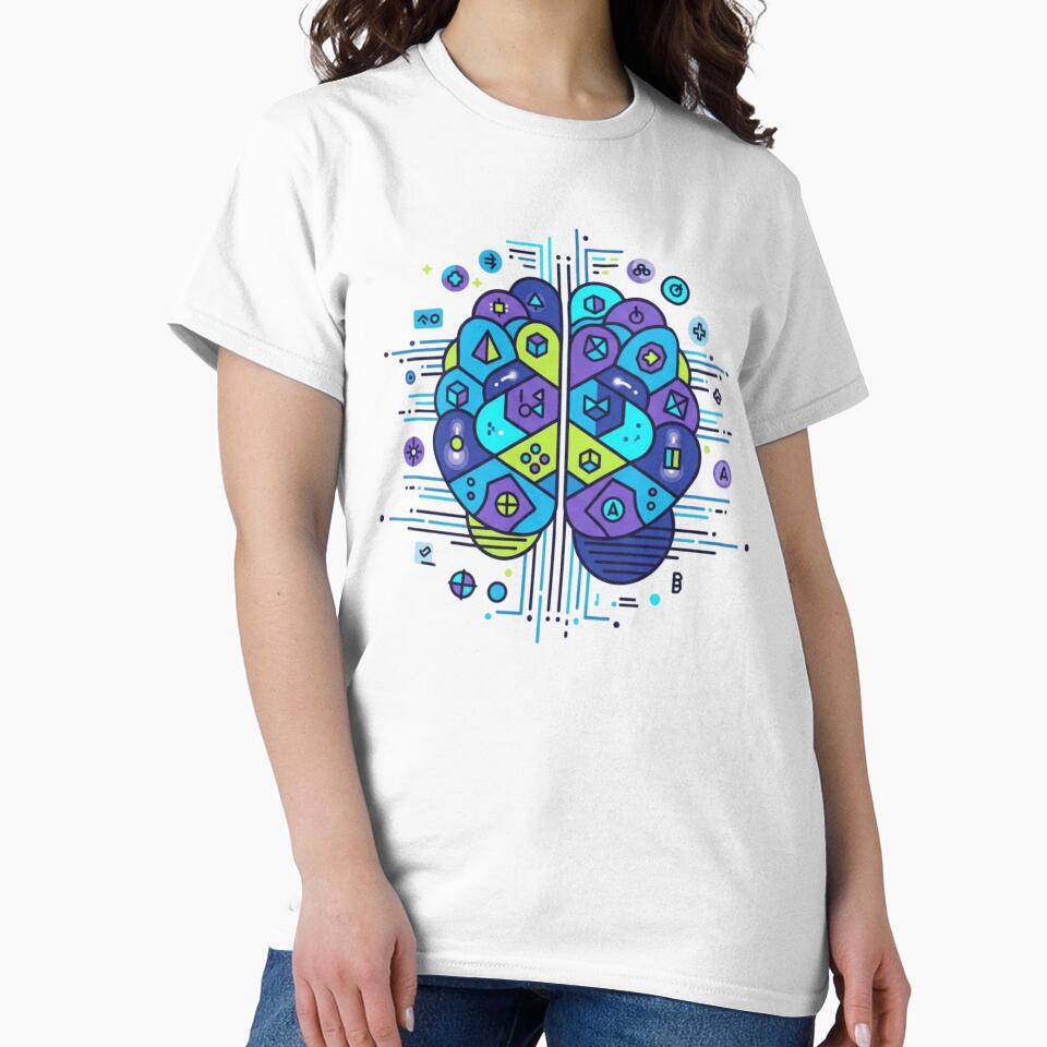 Gaming Brain – Strategy and Skill Mindset Illustration by VireonTees
