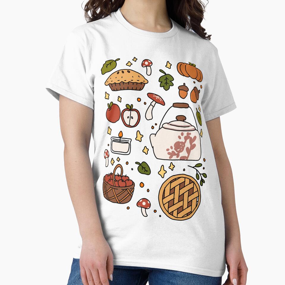 Cute Cottagecore Illustration Fall Autumn Season #1 by Annisa Yuwanda T-Shirts, Hoodie, Sweatshirt (Image 2)