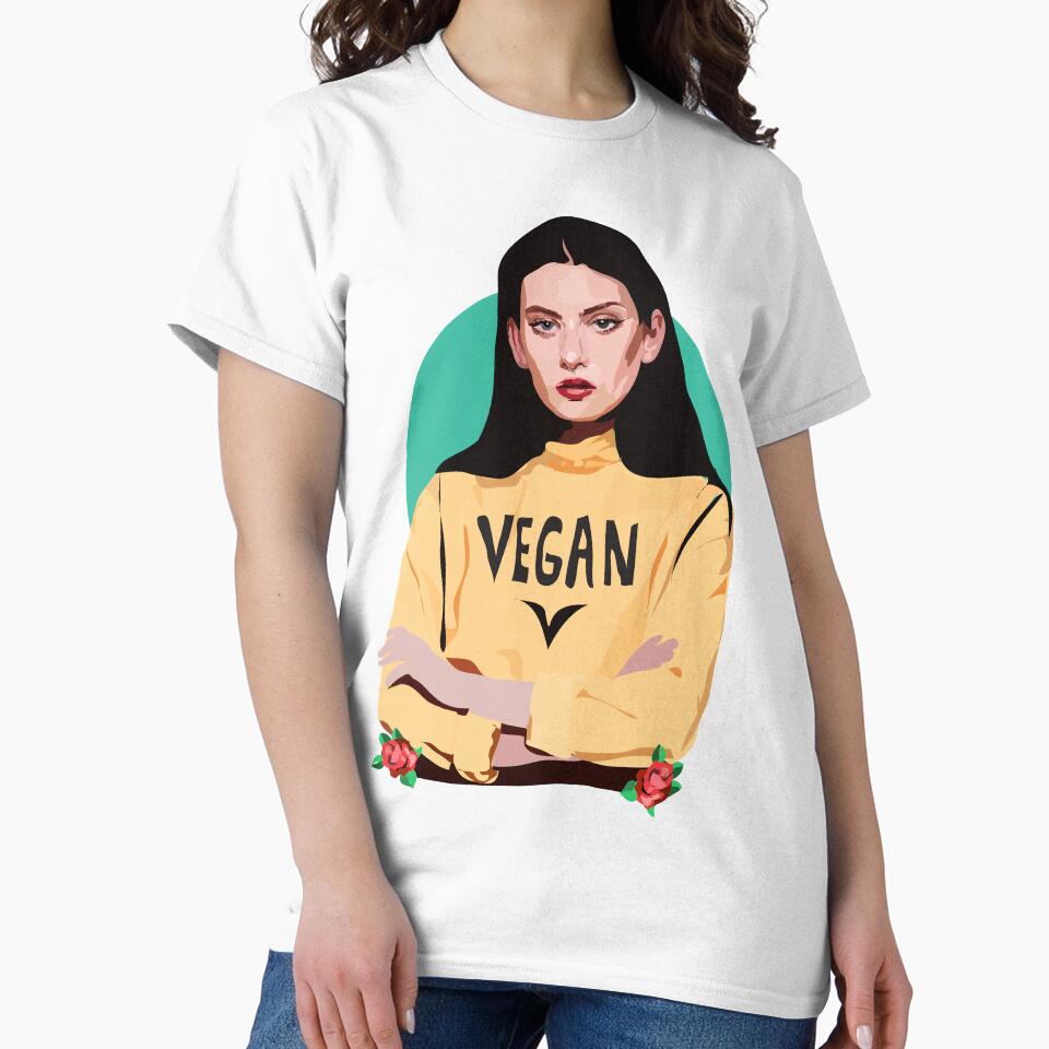 Vegan Chick by Anna McKay T-Shirts, Hoodie, Sweatshirt | BlankRebels.com (Image 2)