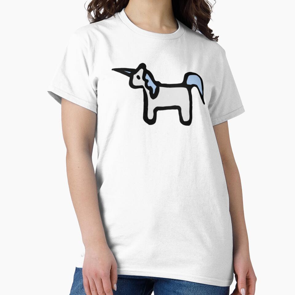 Cute Baby Unicorn (Light Blue) by bassoongirl123 T-Shirts, Hoodie, Sweatshirt | BlankRebels.com (Image 2)