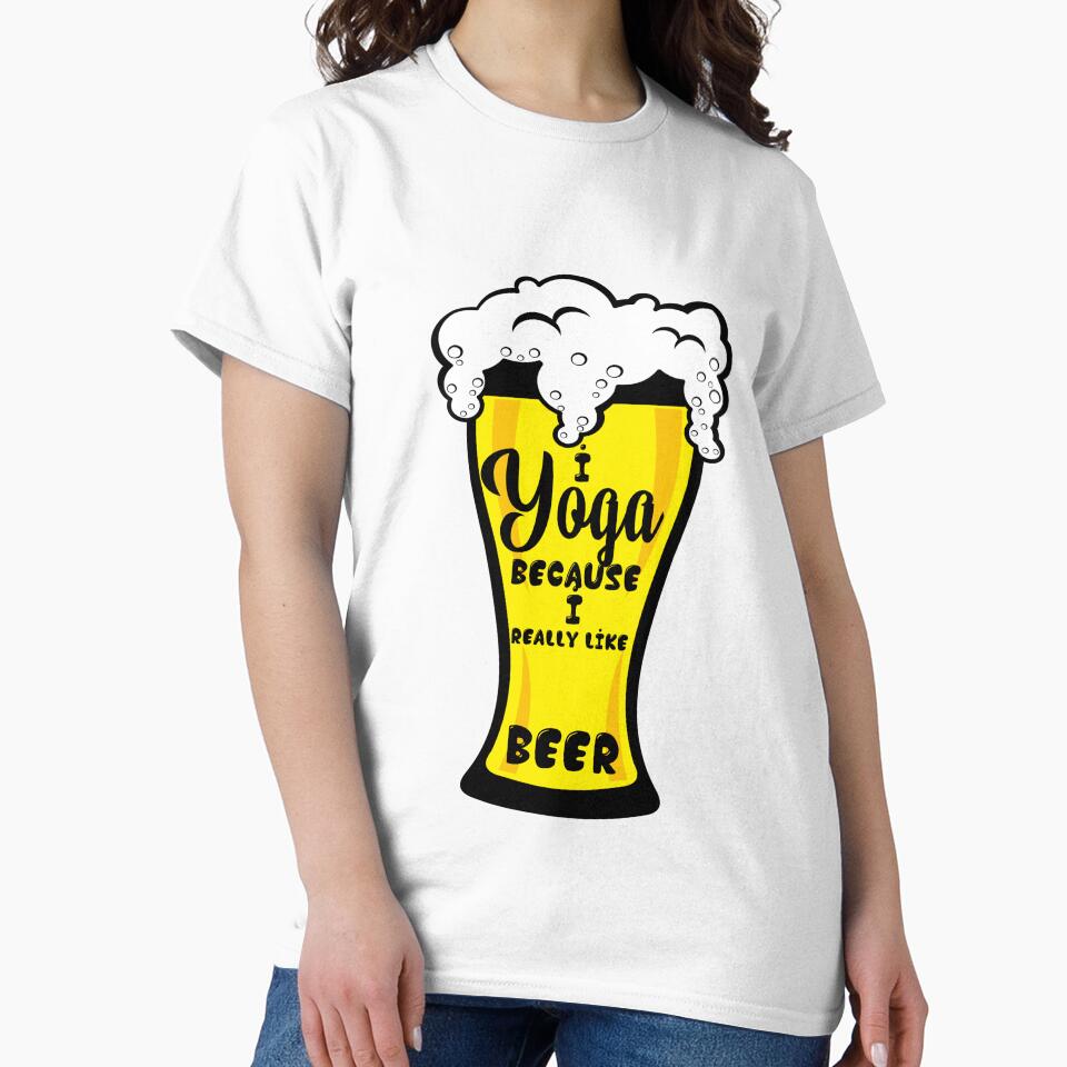 Yoga And Beer, I Really Like Yoga by BitcoinBros T-Shirts, Hoodie, Sweatshirt | BlankRebels.com (Image 2)