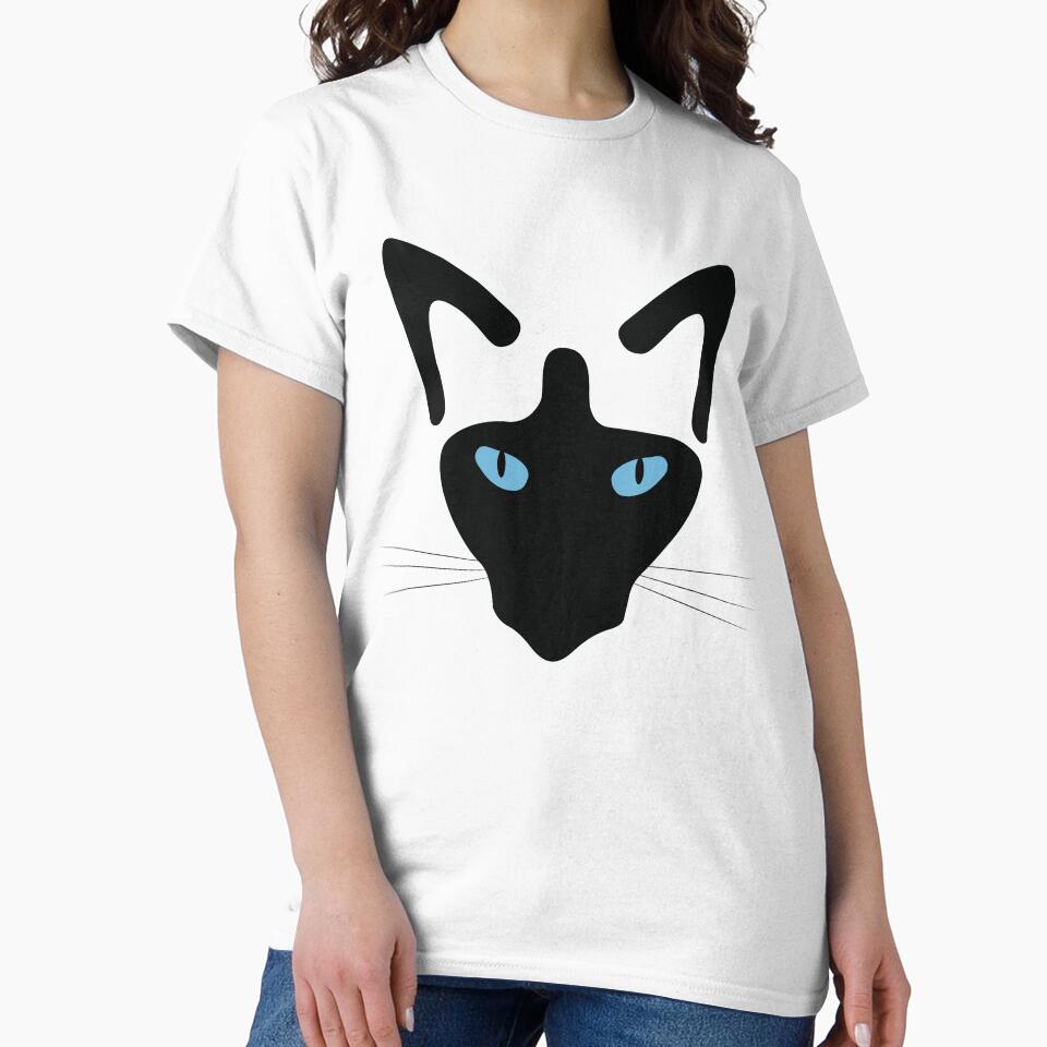 Minimalist Siamese Cat Graphic by Woofleys&Co T-Shirts, Hoodie, Sweatshirt | BlankRebels.com (Image 2)