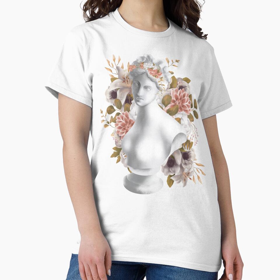 Marble Flower Goddess by Gothic Auntie T-Shirts, Hoodie, Sweatshirt | BlankRebels.com (Image 2)