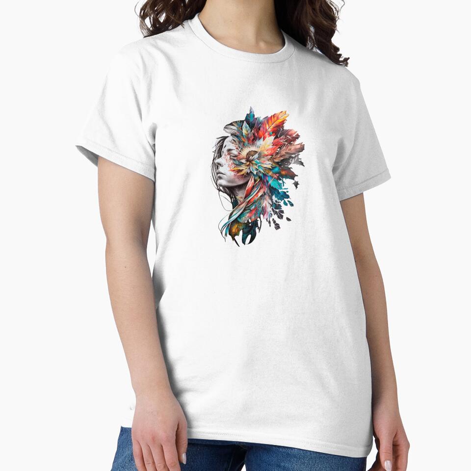 Aesthetic Colorful Flowers and Girl by Giggl'n Gopher T-Shirts, Hoodie, Sweatshirt | BlankRebels.com (Image 2)