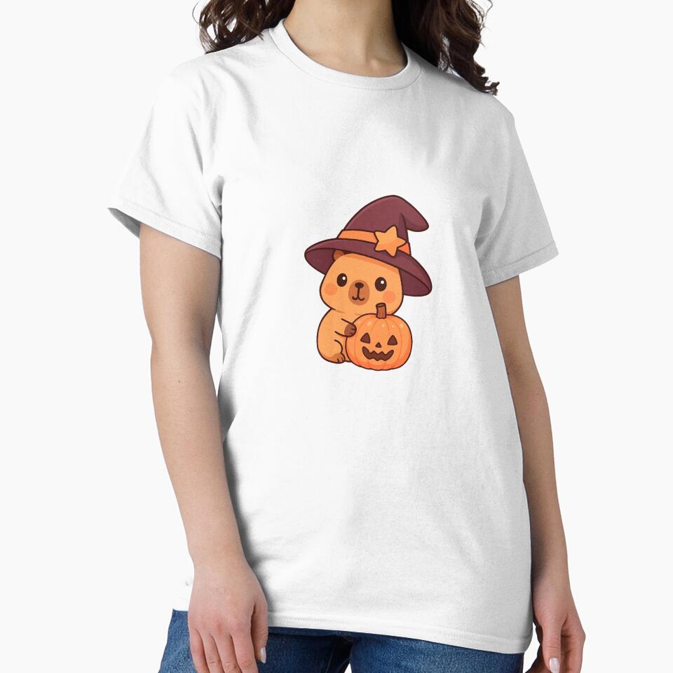 Cute Kawaii Halloween Capybara by Kuty Kootie T-Shirts, Hoodie, Sweatshirt | BlankRebels.com (Image 2)