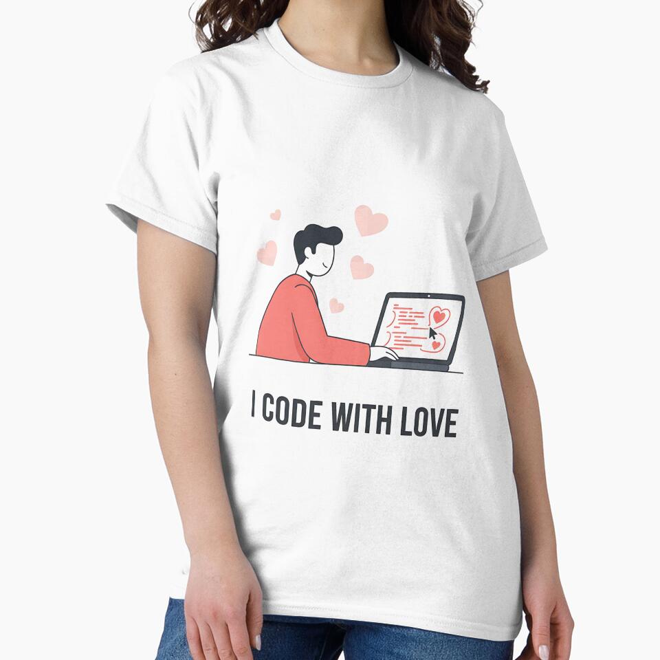 I Code With Love – Valentine Web Developer Design by Muzgle T-Shirts, Hoodie, Sweatshirt | BlankRebels.com (Image 2)