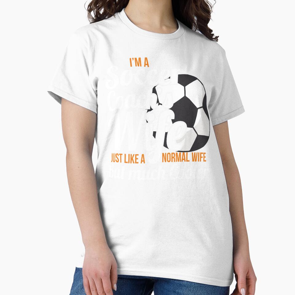 Womens Womens Coach Wife Shirt Soccer Coach Cool Funny T-Shirt Gift by blisslist