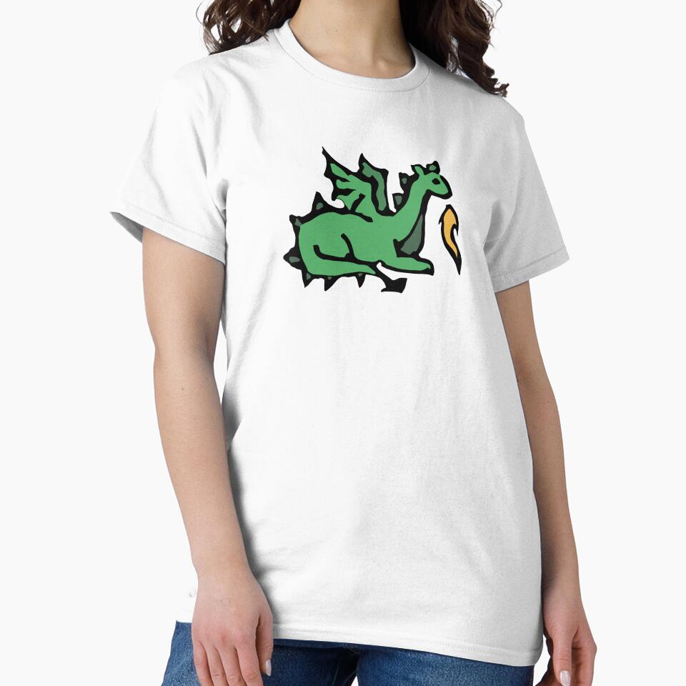 Cute Little Dragon With Fire (Green) by bassoongirl123 T-Shirts, Hoodie, Sweatshirt | BlankRebels.com (Image 2)