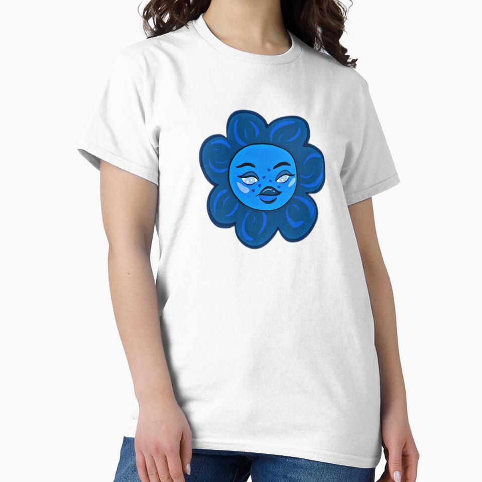blue flower by hgrasel T-Shirts, Hoodie, Sweatshirt | BlankRebels.com (Image 2)