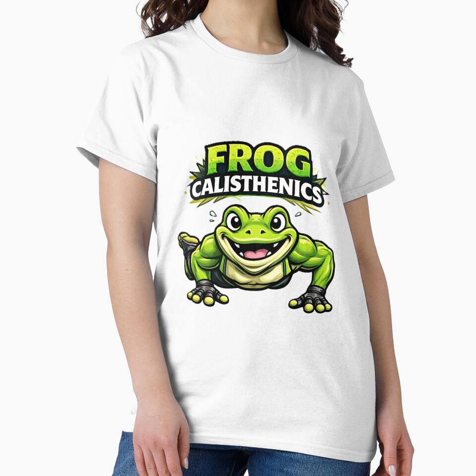Funny Frog Calisthenics Workout Gym Character by PaulixArt T-Shirts, Hoodie, Sweatshirt | BlankRebels.com (Image 2)