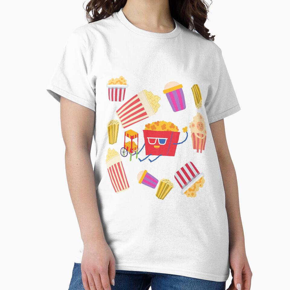 Popcorn Pattern - National popcorn Day by notakename T-Shirts, Hoodie, Sweatshirt | BlankRebels.com (Image 2)
