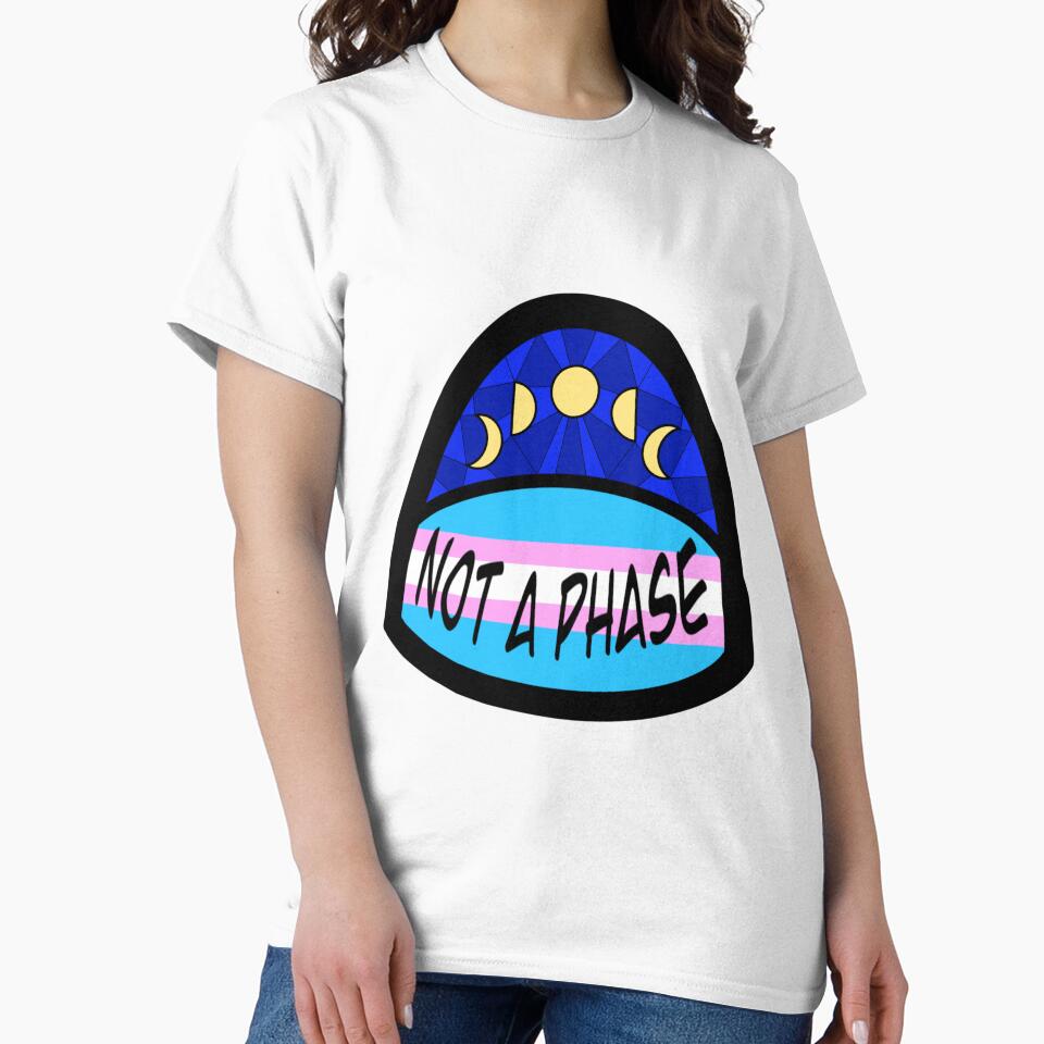 Not a Phase Transgender Flag by CuriousRune T-Shirts, Hoodie, Sweatshirt | BlankRebels.com (Image 2)